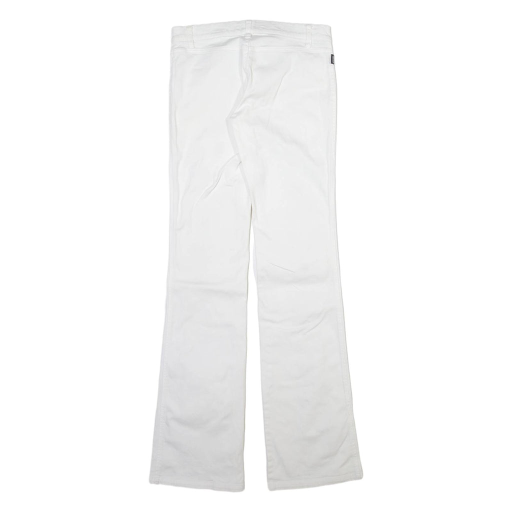 MOSCHINO Womens Trousers White Slim Bootcut W28 L34