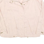 PROMOD Womens Pink Cotton Blend Casual Jacket L Zip Plain Lightweight Relaxed