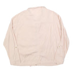 PROMOD Womens Pink Cotton Blend Casual Jacket L Zip Plain Lightweight Relaxed