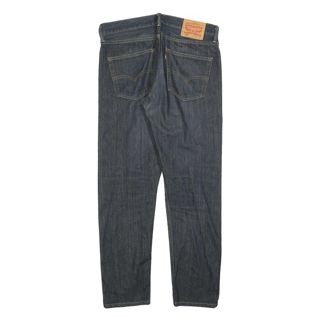 LEVI'S 508 Tapered Mens Jeans Blue Slim Tapered Denim Raw W35 L30 Classic Fit