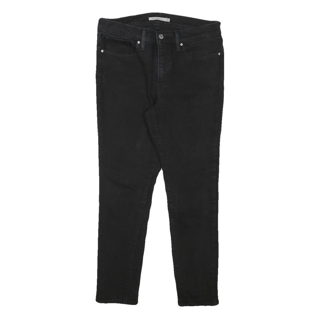 LEVI'S Womens Slim Black Denim Skinny Jeans Cotton Blend W30 L25 Classic Casual