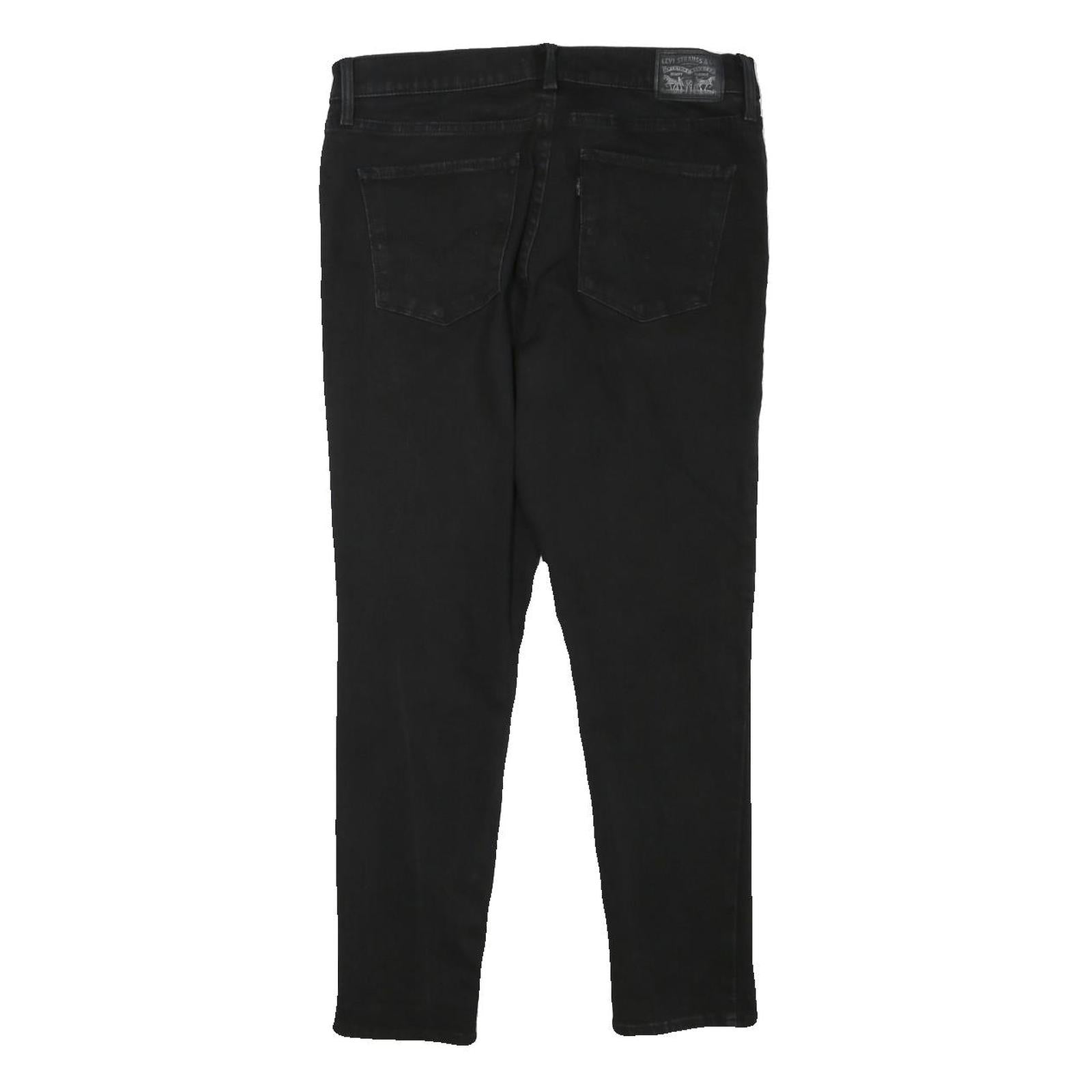 LEVI'S Womens Slim Black Denim Skinny Jeans Cotton Blend W30 L25 Classic Casual