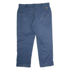 DICKIES Workwear Mens Twill Trousers Blue Classic Straight W42 L30