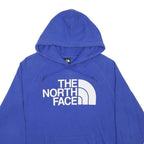 THE NORTH FACE Womens Blue Hoodie L Cotton Blend Casual Pullover