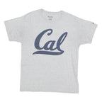 CHAMPION Mens Grey Cal Graphic T-Shirt M Short Sleeve Crew Neck Cotton Blend