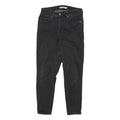 LEVI'S 721 Womens Jeans Black Slim Skinny Denim W26 L24 Stylish Classic Zip