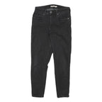 LEVI'S 721 Womens Jeans Black Slim Skinny Denim W26 L24 Stylish Classic Zip