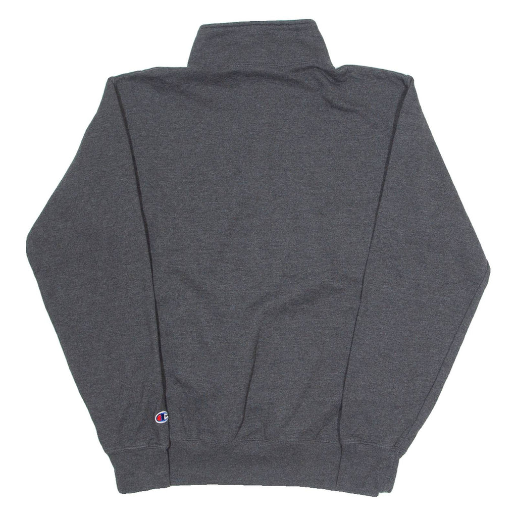 CHAMPION Nazareth College Mens Sweatshirt Grey 1/4 Zip USA S