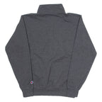 CHAMPION Nazareth College Mens Sweatshirt Grey 1/4 Zip USA S