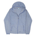 TRESPASS Womens Blue Zip Jacket L Polyester Blend Hooded Plain Outdoor
