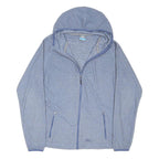 TRESPASS Womens Blue Zip Jacket L Polyester Blend Hooded Plain Outdoor