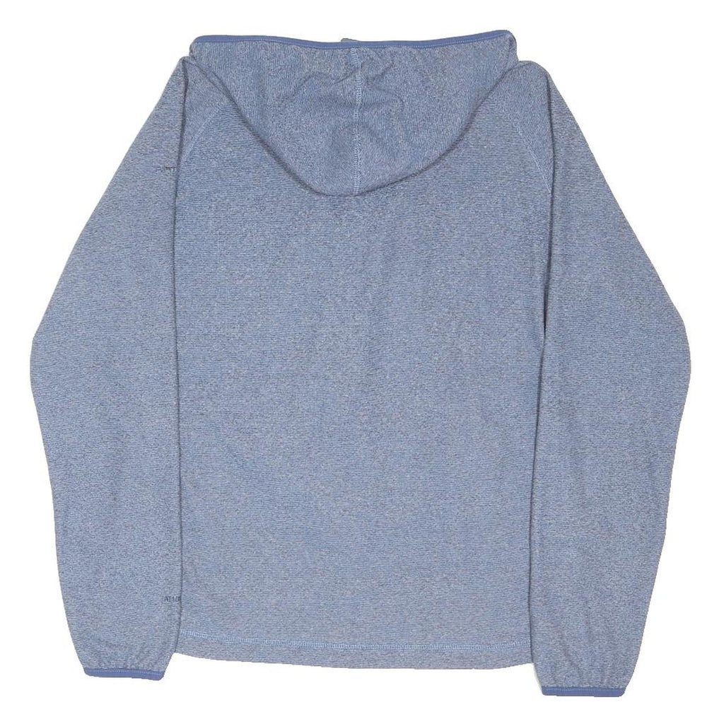 TRESPASS Womens Blue Zip Jacket L Polyester Blend Hooded Plain Outdoor
