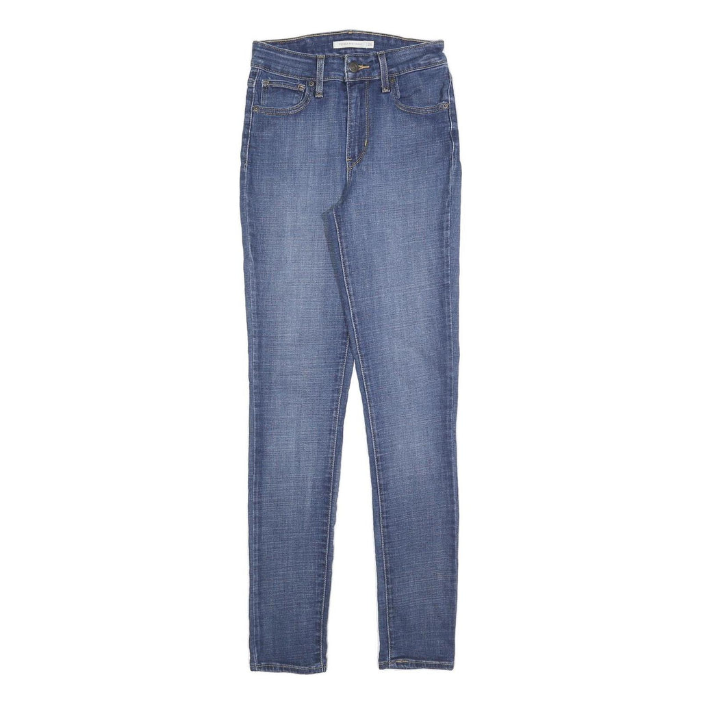 LEVI'S 721 Womens Jeans Blue Slim Skinny Denim Medium W26 L30 Classic Zip Fly