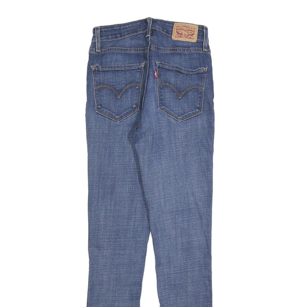 LEVI'S 721 Womens Jeans Blue Slim Skinny Denim Medium W26 L30 Classic Zip Fly