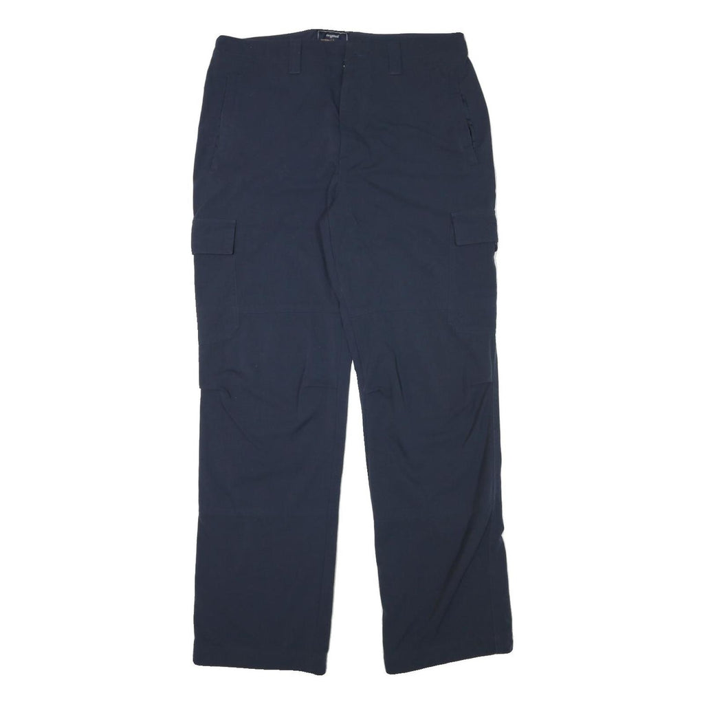 HENRI LLOYD Mens Polyester Blend Navy Relaxed Cargo Trousers W32 L31 Workwear