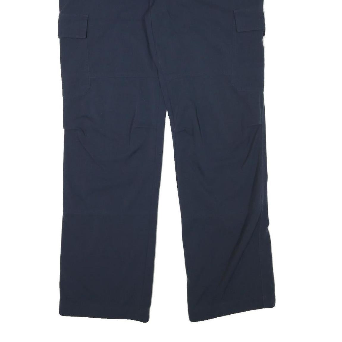 HENRI LLOYD Mens Polyester Blend Navy Relaxed Cargo Trousers W32 L31 Workwear