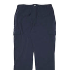 HENRI LLOYD Mens Polyester Blend Navy Relaxed Cargo Trousers W32 L31 Workwear