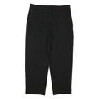 MASSIMO DUTTI Womens Viscose Blend Black Relaxed Straight Trousers W36 L26