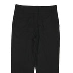 MASSIMO DUTTI Womens Viscose Blend Black Relaxed Straight Trousers W36 L26