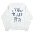 CHAMPION Lebanon VAlley College Mens Sweatshirt Grey USA S