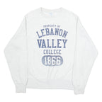 CHAMPION Lebanon VAlley College Mens Sweatshirt Grey USA S
