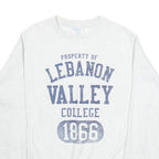 CHAMPION Lebanon VAlley College Mens Sweatshirt Grey USA S