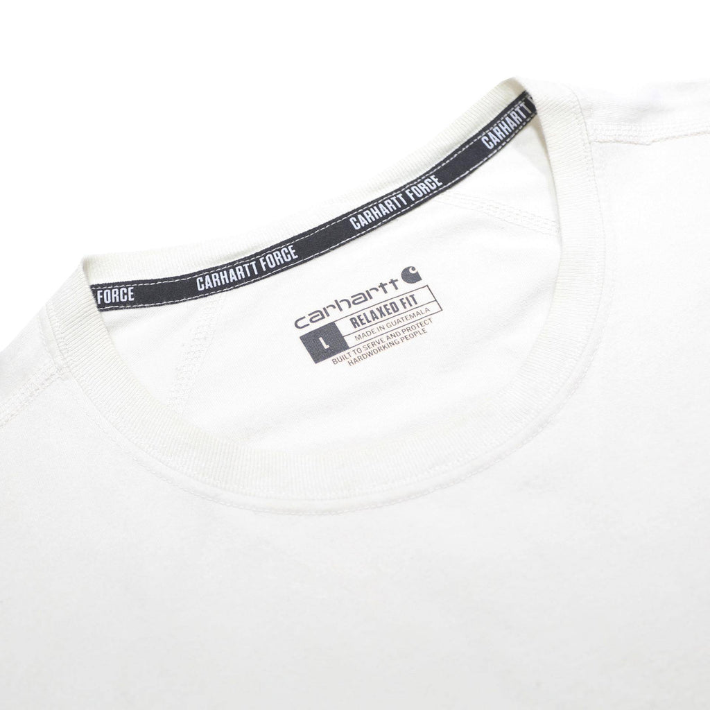 CARHARTT Mens White Cotton Blend Pocket T-Shirt L Short Sleeve Crew Neck