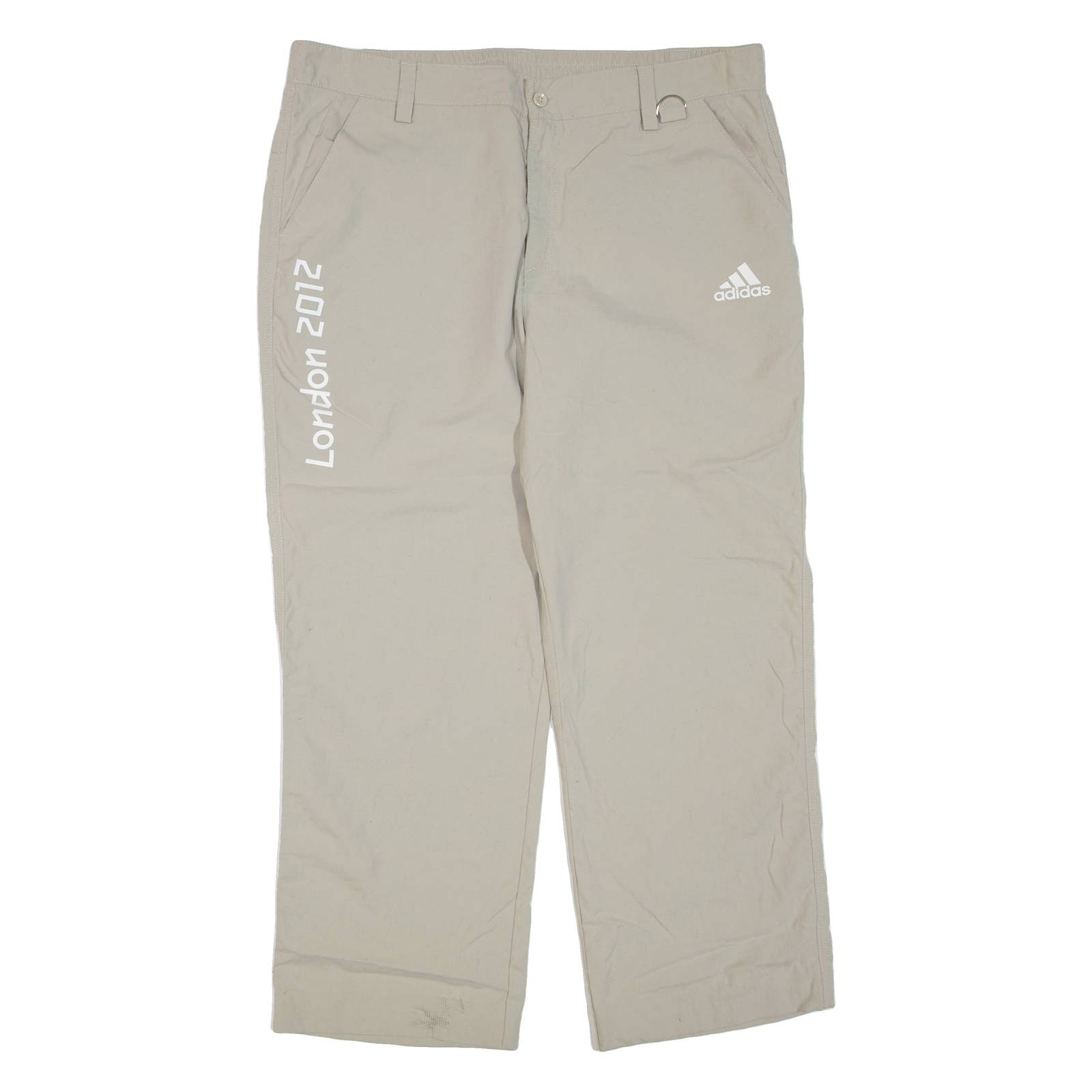 ADIDAS London 2012 Mens Trousers Grey Regular Straight W38 L28