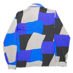 LAVELLI Womens Shirt Blue Crazy Pattern Long Sleeve S