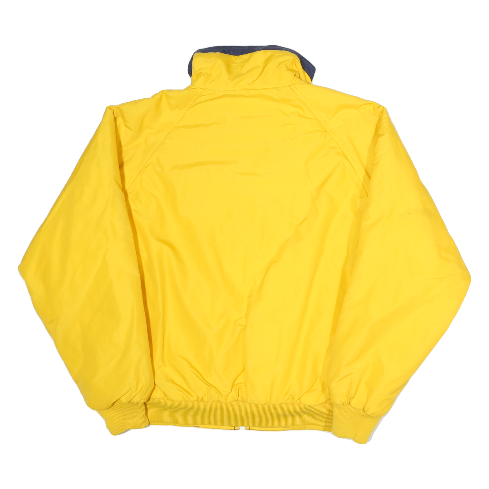 PORT AUTHORITY Mens Yellow & Navy Physical Education Zip Jacket M Polyester