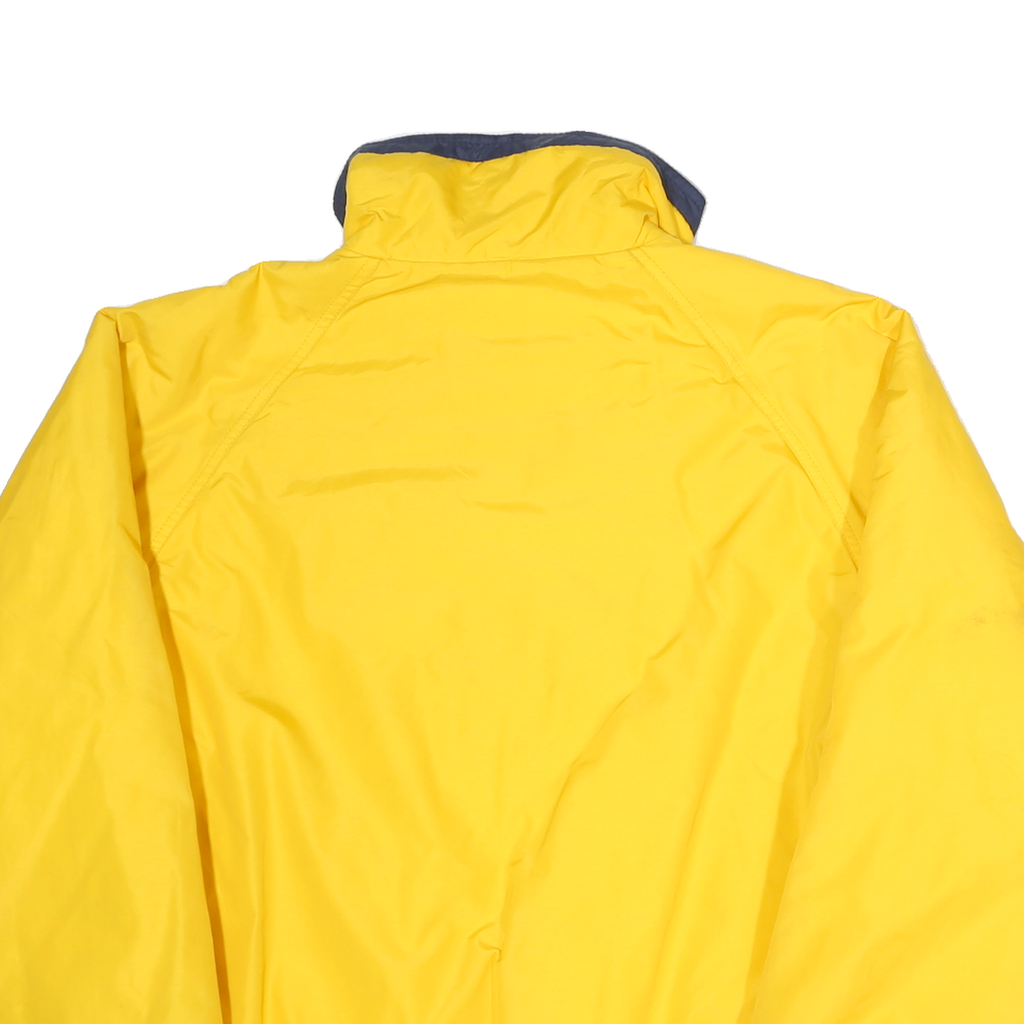 PORT AUTHORITY Mens Yellow & Navy Physical Education Zip Jacket M Polyester