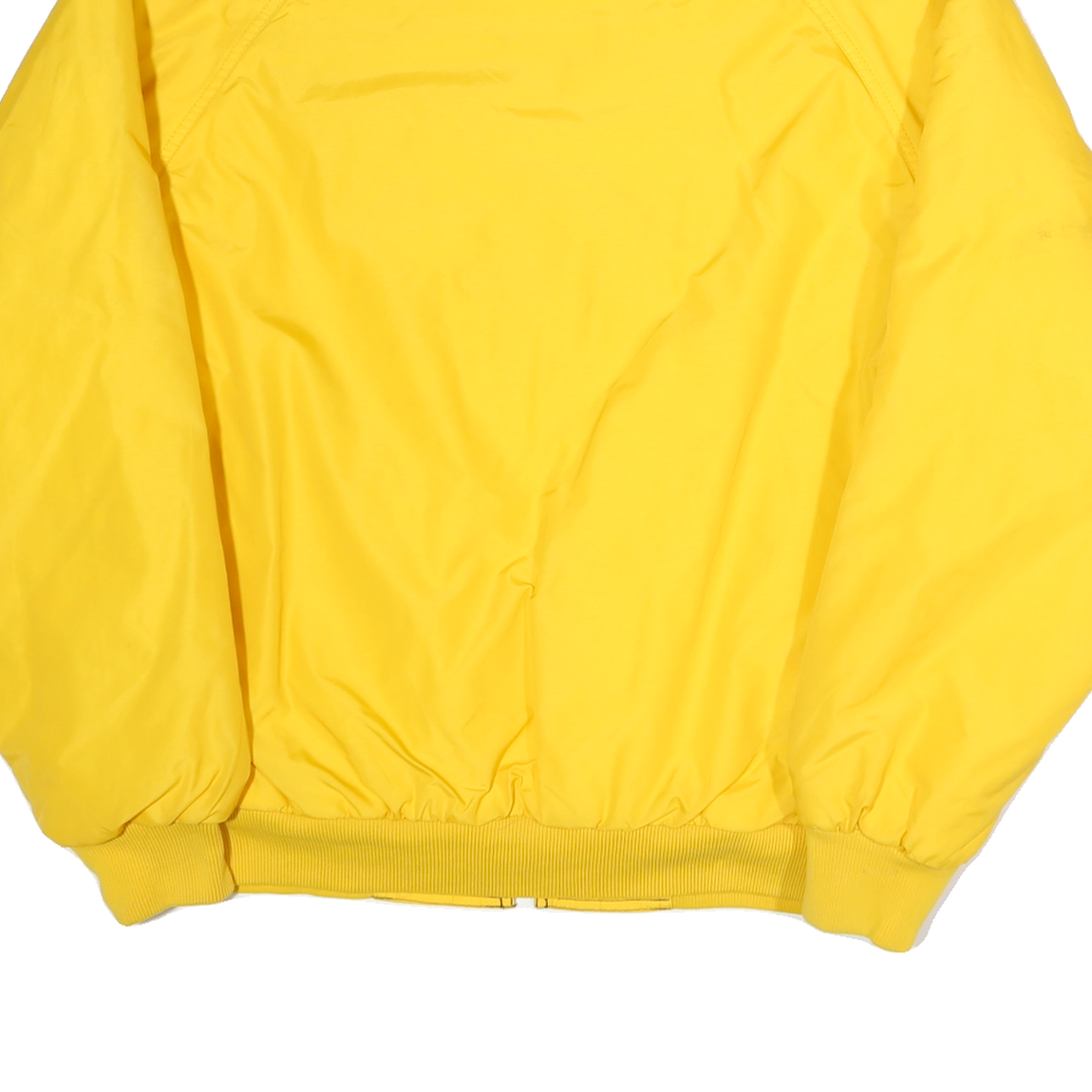 PORT AUTHORITY Mens Yellow & Navy Physical Education Zip Jacket M Polyester