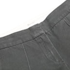 MASSIMO DUTTI Womens Cotton Blend Slim Black Trousers W28 L26 Stylish Zipped Hem