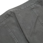 MASSIMO DUTTI Womens Cotton Blend Slim Black Trousers W28 L26 Stylish Zipped Hem