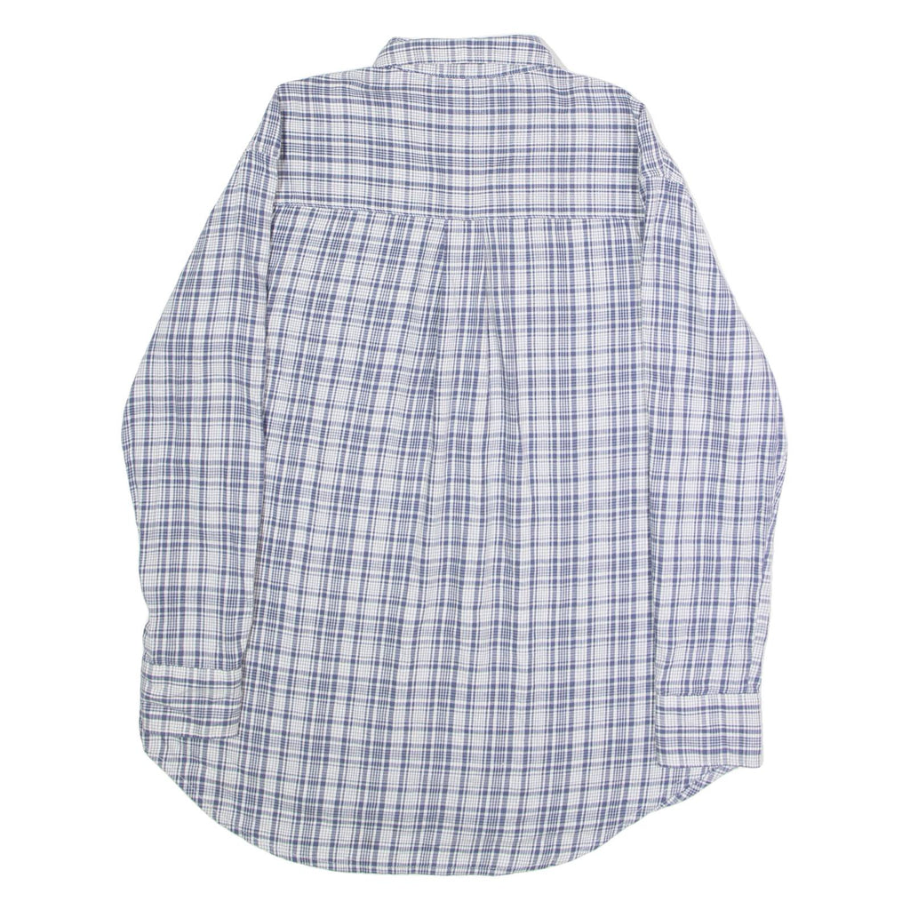 WRANGLER Womens Shirt Blue Check Long Sleeve S
