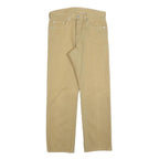 LEVI'S Mens Jeans Beige Regular Straight Denim W34 L32 Button Closure
