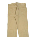 LEVI'S Mens Jeans Beige Regular Straight Denim W34 L32 Button Closure