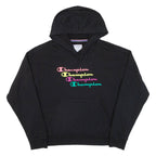 CHAMPION Womens Black Hoodie M