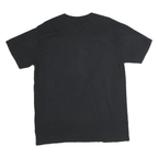 COMFORT COLOURS Mens Black Graphic T-Shirt L Cotton Short Sleeve Crew Neck