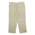DICKIES Mens Cotton Blend Beige Regular Fit Straight Leg Trousers W40 L31