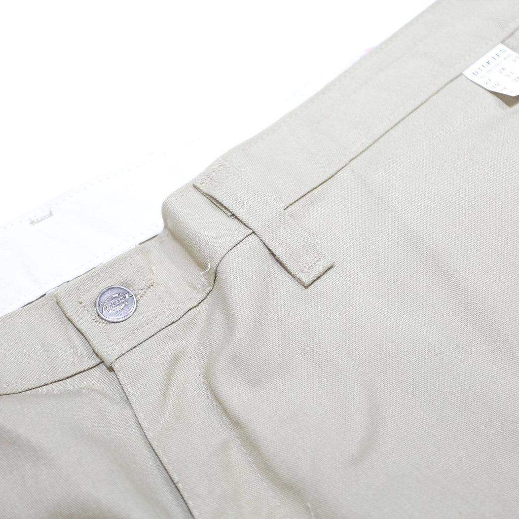 DICKIES Mens Cotton Blend Beige Regular Fit Straight Leg Trousers W40 L31