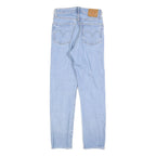 LEVI'S 501 Womens Jeans Blue Regular Straight Denim Light W25 L28 Classic Fit