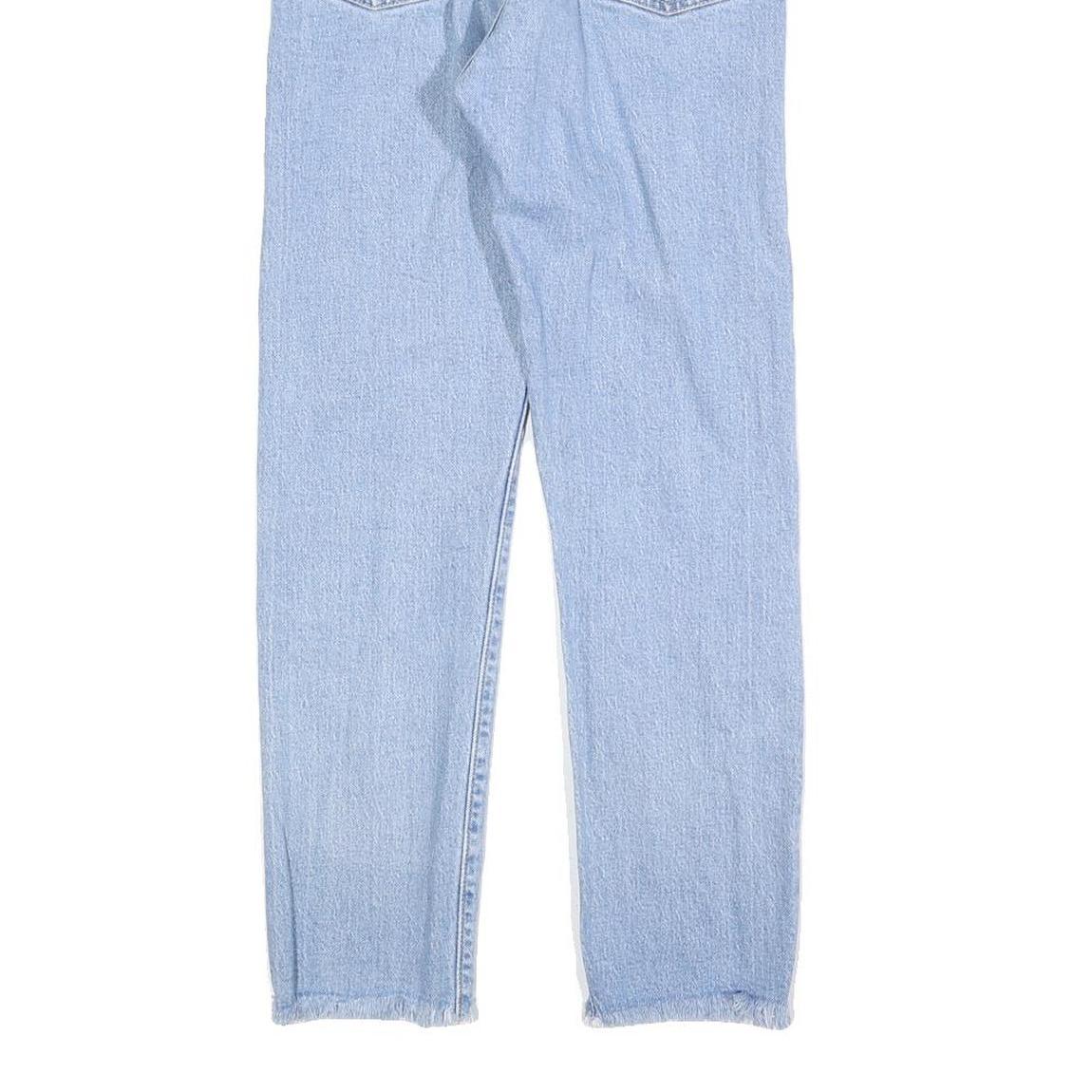 LEVI'S 501 Womens Jeans Blue Regular Straight Denim Light W25 L28 Classic Fit