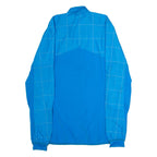 ADIDAS Mens Rain Jacket Blue Check M
