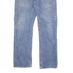 LEVI'S 501 Mens Jeans Blue Regular Straight Denim Light W32 L27 Button Closure