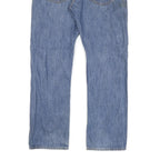 LEVI'S 501 Mens Jeans Blue Regular Straight Denim Light W32 L27 Button Closure