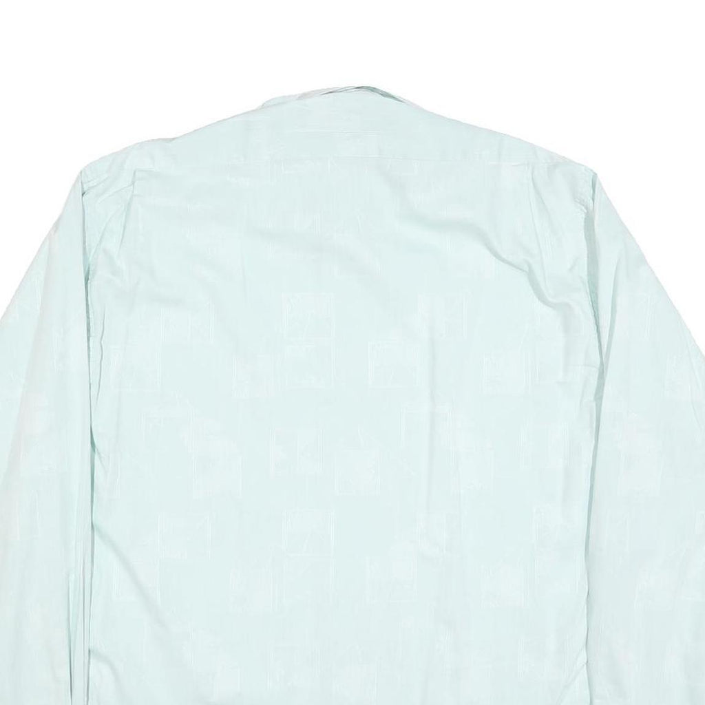 LORD HAMILTON Mens White Long Sleeve Shirt L Cotton Blend Classic Fit Button