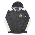 CHAMPION Mens Black & White Track & Field Zip Jacket M Polyester Blend