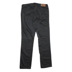 HILFIGER DENIM Womens Black Cotton Blend Regular Straight Trousers W30 L32