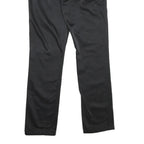 HILFIGER DENIM Womens Black Cotton Blend Regular Straight Trousers W30 L32